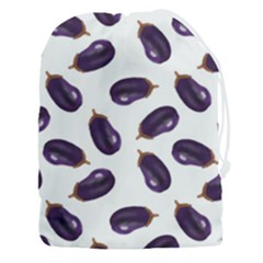 Eggplant Drawstring Pouch (3xl) by SychEva