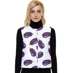 Eggplant Women s Short Button Up Puffer Vest