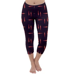 Hot Peppers Capri Winter Leggings  by SychEva