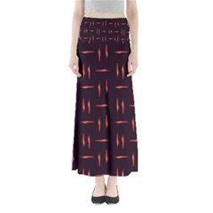 Hot Peppers Full Length Maxi Skirt by SychEva