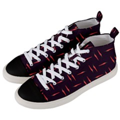 Hot Peppers Men s Mid-top Canvas Sneakers by SychEva