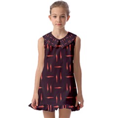 Hot Peppers Kids  Pilgrim Collar Ruffle Hem Dress by SychEva