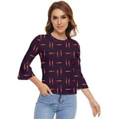 Hot Peppers Bell Sleeve Top