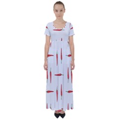 Pepper High Waist Short Sleeve Maxi Dress by SychEva