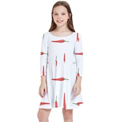 Pepper Kids  Quarter Sleeve Skater Dress by SychEva