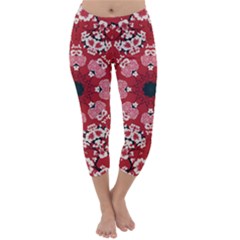 Traditional Cherry Blossom  Capri Winter Leggings  by Kiyoshi88