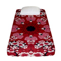 Traditional Cherry Blossom  Fitted Sheet (single Size) by Kiyoshi88