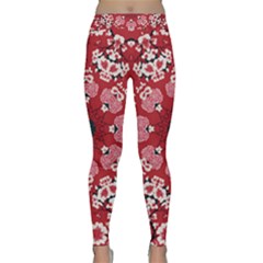 Traditional Cherry Blossom  Classic Yoga Leggings by Kiyoshi88