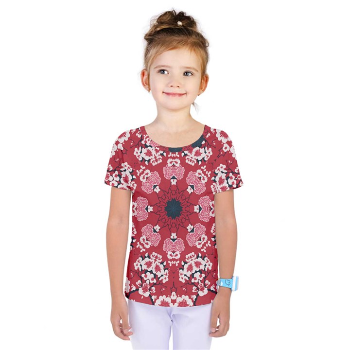 Traditional Cherry blossom  Kids  One Piece Tee