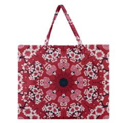 Traditional Cherry Blossom  Zipper Large Tote Bag by Kiyoshi88