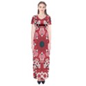 Traditional Cherry blossom  Short Sleeve Maxi Dress View1