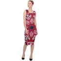 Traditional Cherry blossom  Sleeveless Pencil Dress View3