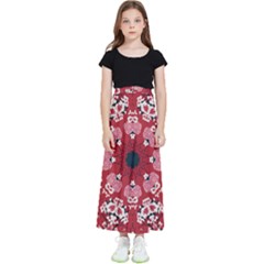 Traditional Cherry Blossom  Kids  Flared Maxi Skirt by Kiyoshi88