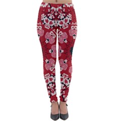 Traditional Cherry Blossom  Lightweight Velour Leggings by Kiyoshi88