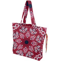 Traditional Cherry Blossom  Drawstring Tote Bag by Kiyoshi88