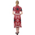 Traditional Cherry blossom  Keyhole Neckline Chiffon Dress View2