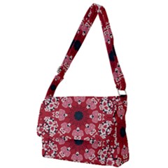 Traditional Cherry Blossom  Full Print Messenger Bag (l) by Kiyoshi88