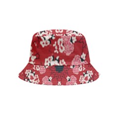 Traditional Cherry Blossom  Inside Out Bucket Hat (kids) by Kiyoshi88