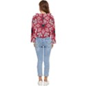 Traditional Cherry blossom  Women s Lightweight Cropped Hoodie View4