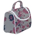 Traditional cherry blossom on a gray background Satchel Handbag View2