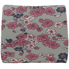 Traditional Cherry Blossom On A Gray Background Seat Cushion by Kiyoshi88