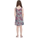 Traditional cherry blossom on a gray background Kids  Lightweight Sleeveless Dress View2