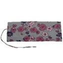 Traditional cherry blossom on a gray background Roll Up Canvas Pencil Holder (S) View1