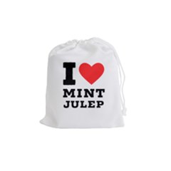 I Love Mint Julep Drawstring Pouch (medium) by ilovewhateva