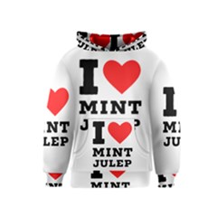 I Love Mint Julep Kids  Pullover Hoodie by ilovewhateva