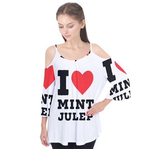 I Love Mint Julep Flutter Tees by ilovewhateva