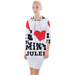 I Love Mint Julep Quarter Sleeve Hood Bodycon Dress by ilovewhateva