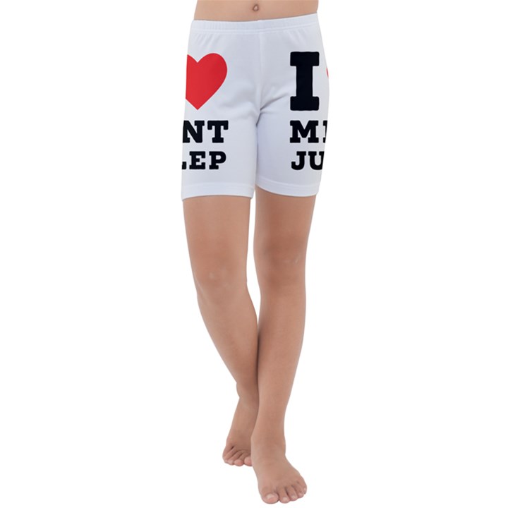 I love mint julep Kids  Lightweight Velour Capri Yoga Leggings