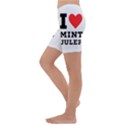 I love mint julep Kids  Lightweight Velour Capri Yoga Leggings View2