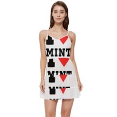 I Love Mint Julep Short Frill Dress by ilovewhateva