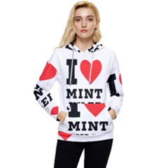 I Love Mint Julep Women s Lightweight Drawstring Hoodie by ilovewhateva