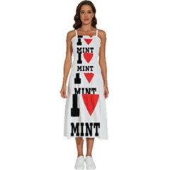 I Love Mint Julep Sleeveless Shoulder Straps Boho Dress by ilovewhateva