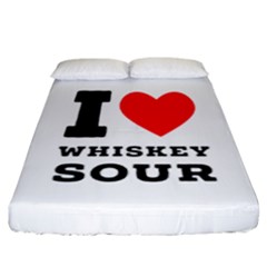 I Love Whiskey Sour Fitted Sheet (california King Size) by ilovewhateva