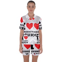 I Love Whiskey Sour Satin Short Sleeve Pajamas Set by ilovewhateva