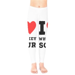 I Love Whiskey Sour Kids  Leggings by ilovewhateva