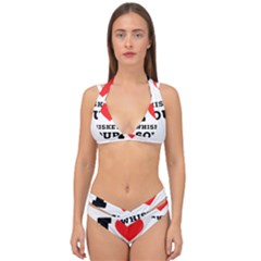 I Love Whiskey Sour Double Strap Halter Bikini Set by ilovewhateva