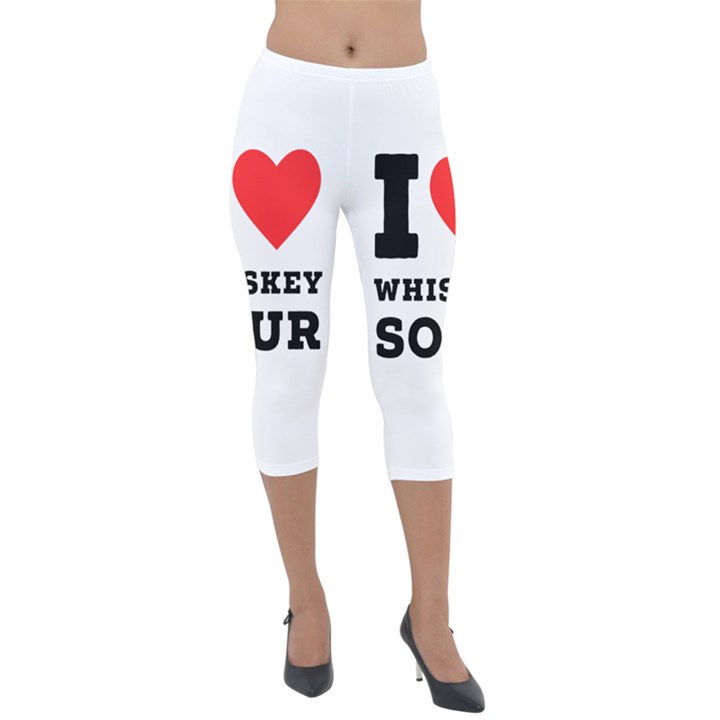 I love whiskey sour Lightweight Velour Capri Leggings 