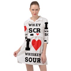 I Love Whiskey Sour Mini Skater Shirt Dress by ilovewhateva