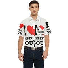 I Love Whiskey Sour Men s Short Sleeve Pocket Shirt  by ilovewhateva