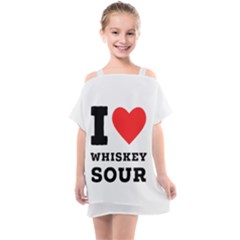 I Love Whiskey Sour Kids  One Piece Chiffon Dress by ilovewhateva