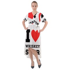 I Love Whiskey Sour Front Wrap High Low Dress by ilovewhateva