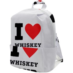 I Love Whiskey Sour Zip Up Backpack by ilovewhateva