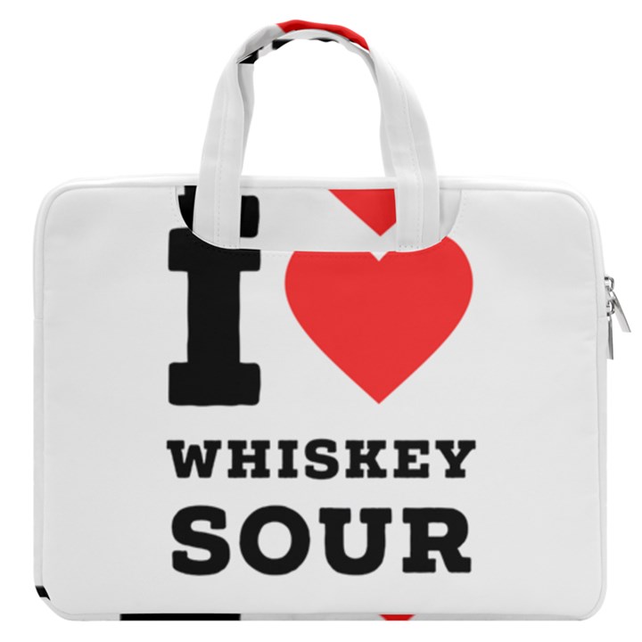 I love whiskey sour MacBook Pro 13  Double Pocket Laptop Bag