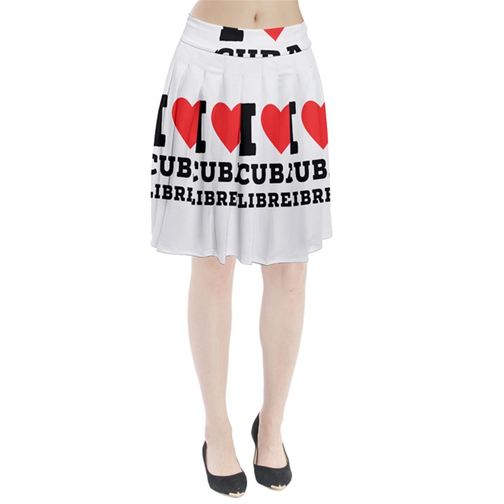 I love cuba libres  Pleated Skirt