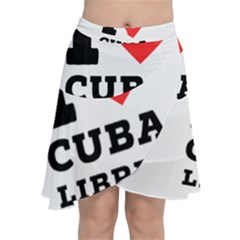 I Love Cuba Libres  Chiffon Wrap Front Skirt by ilovewhateva