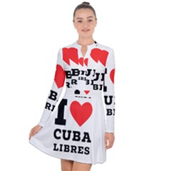 I love cuba libres  Long Sleeve Panel Dress